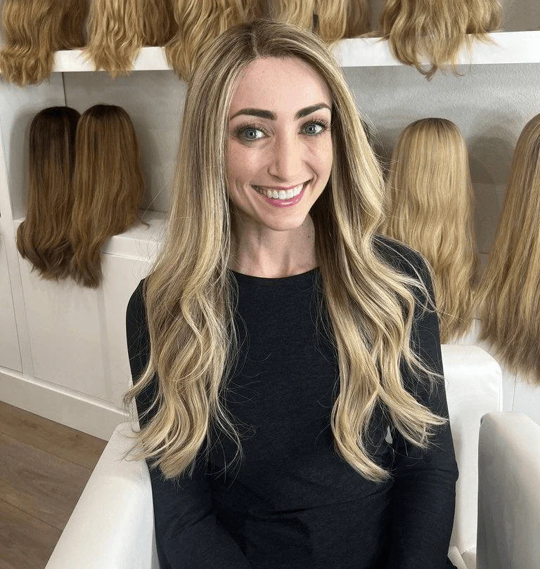 24″ Divine Lace Top Wig Platinum Blonde