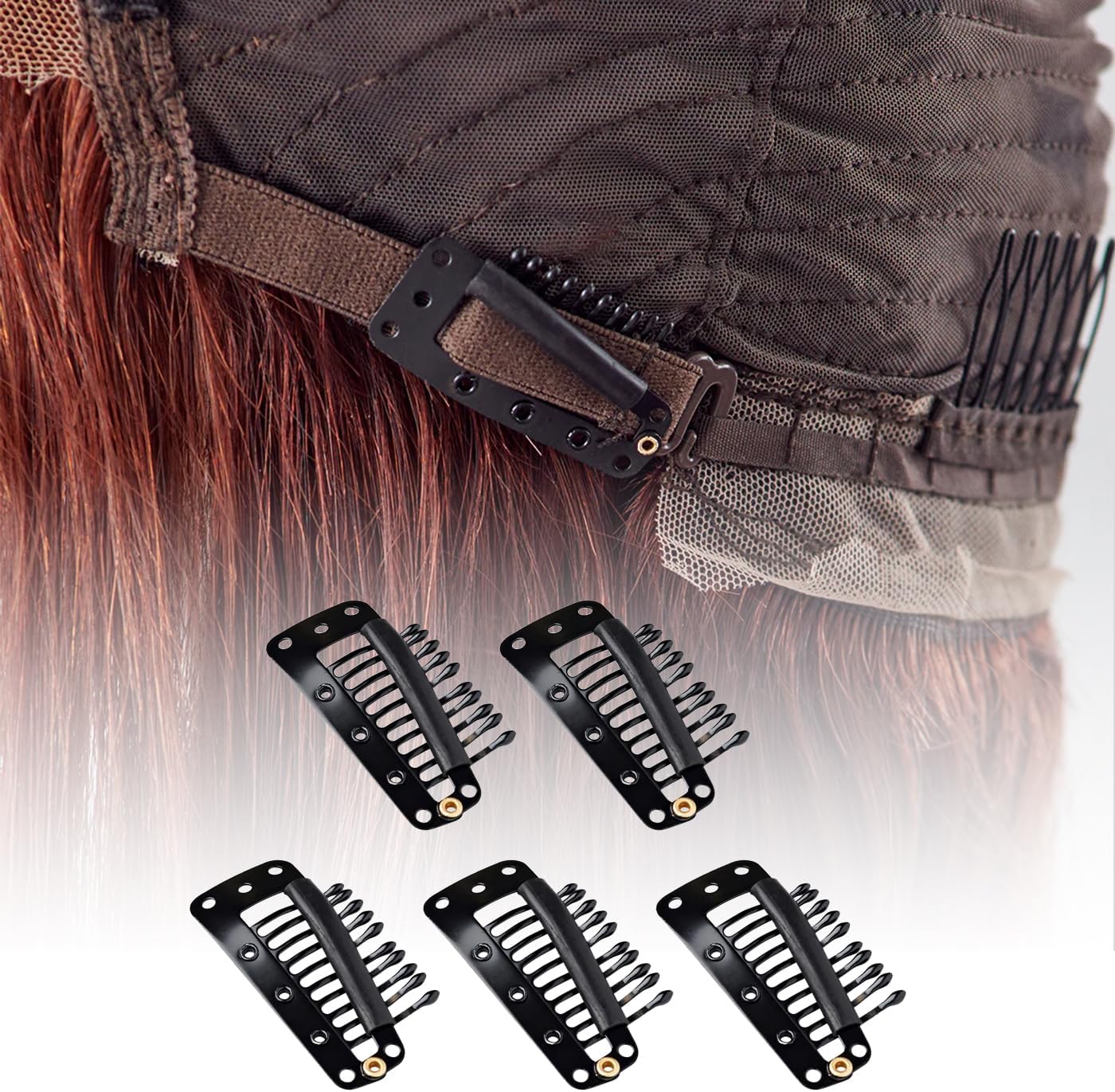 Snap Clips - For Hair Extensions & Wigs, 3.5CM X 2CM, Pack Of 5 Pieces - Image 6